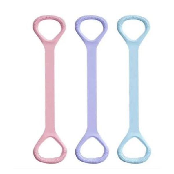 อุปกรณ์ฟิตเนสที่บ้าน เชือกดึงออกกำลังกายยางยืดหลังสวยงาม แรงดึง 35 ปอนด์