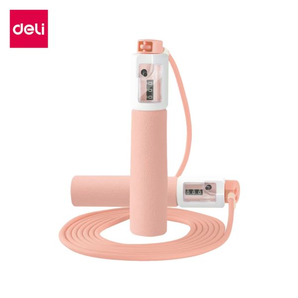 เชือกกระโดดนับ ที่กระโดดเชือก ที่กะโดดเชือก  เชือก PVC ด้ามจับบุนุ่มกระชับมือนับรอบได้ วัสดุทนทาน สายยาว 2.8 เมตร jump rope (แจ้งสีในคอมเม้นต์)